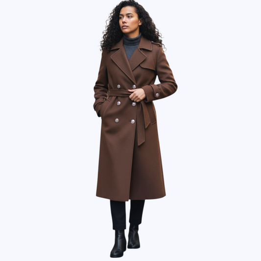 Manteau Josepha Marron - Made in Italy