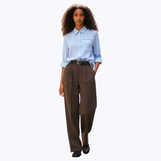 Chemisier Jeanne - Bleu ciel