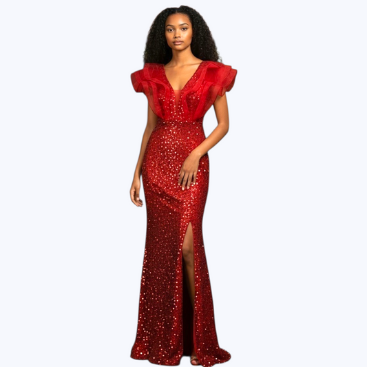 Robe Luciana rouge