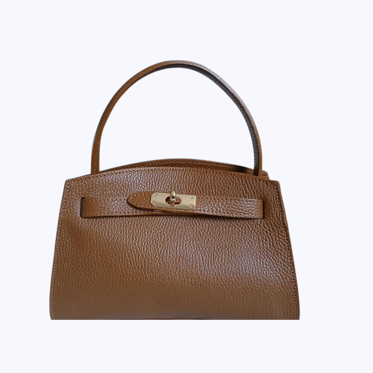 Sac SÉRÉNITÉ Camel - Cuir de Vachette Italien