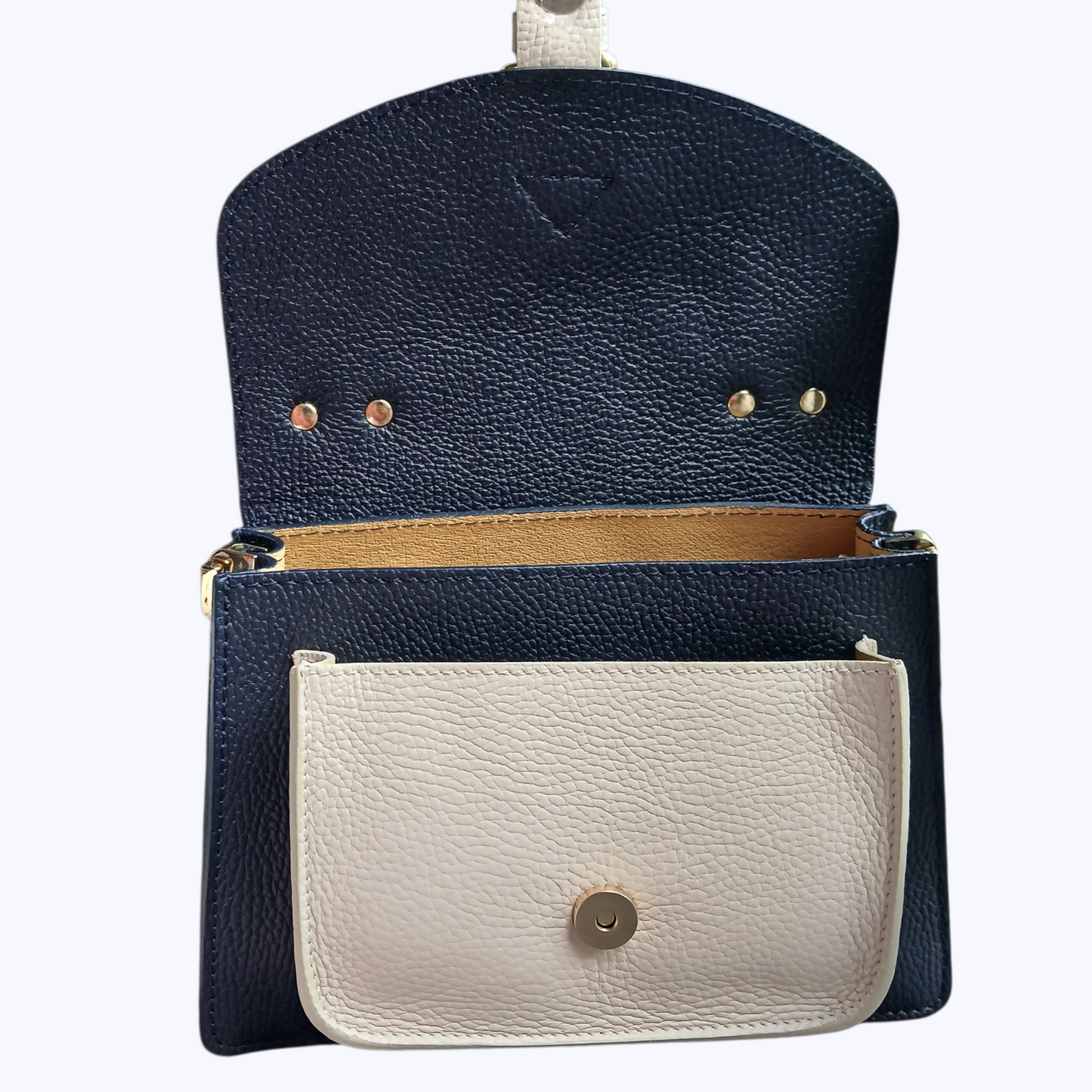 Sac ABONDANCE Bicolore - Cuir de Vachette Italien